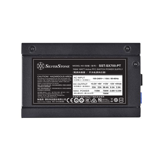 Fuente De Alimentación Silverstone Sx700-Pt 700 W 20+4 Pin Atx Sfx Negro