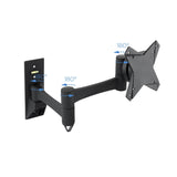 Tooq Soporte De Pared Con Brazo Articulado Para Tv De 13"-27" - Giratorio E Inclinable - Gestion De Cables - Peso Max