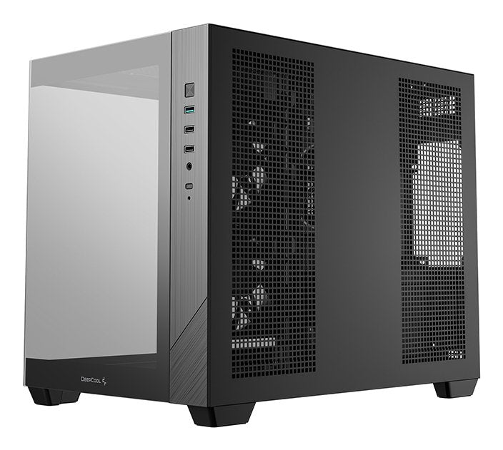 Caja Pc Deepcool Cg330 3f (Negro, Panorama-Design) R-Cg330-Bkngm3-G