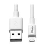Tripp Lite M100-006-Wh Cable De Sincronización Y Carga Usb A A Lightning, Certificado Mfi - Blanco, M/M, Usb 2.0, 1.83 M [6 Pies]