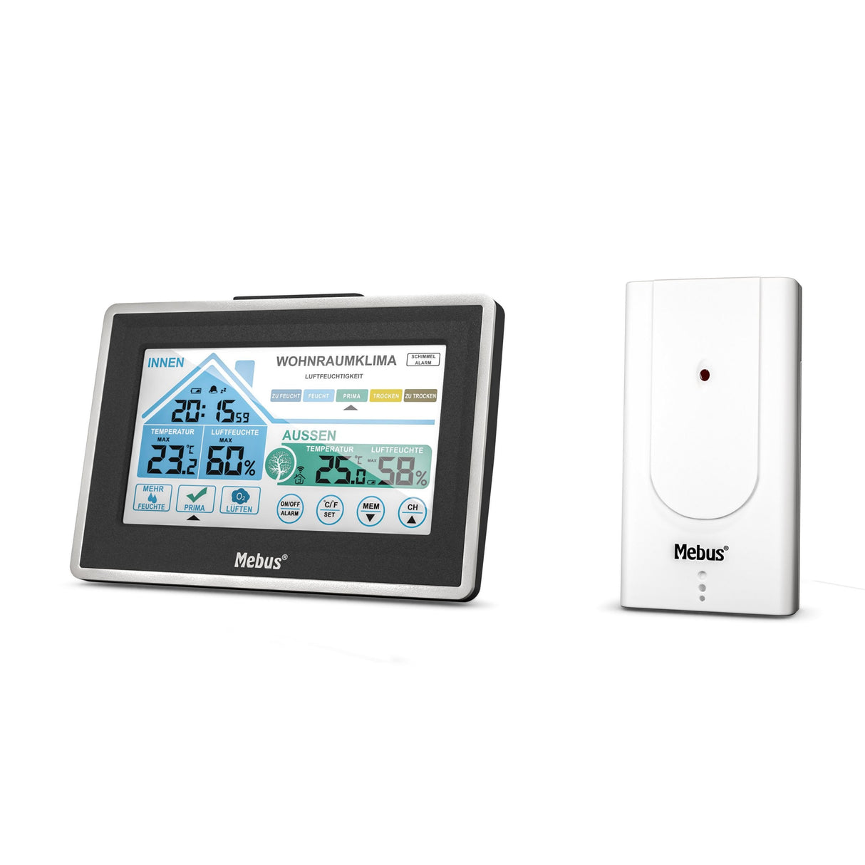 Mebus 01026 Estación Meteorológica Inalámbrica