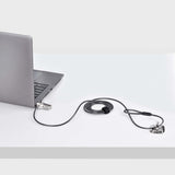 Slim Laptop Cable Lock 6.6ft - Noble Wedge Slot Compatible