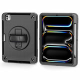 4smarts Rugged Case Grip Do Apple Ipad Pro 11" (M4, 2024)  Uchwyt  Stojak 360°  Black