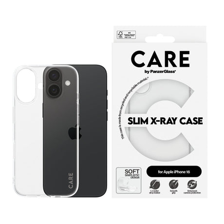 EAN 5715685005800 - PanzerGlass CARE™ by ® X-Ray Case iPhone 16 funda para teléfono móvil Transparente imagen 2