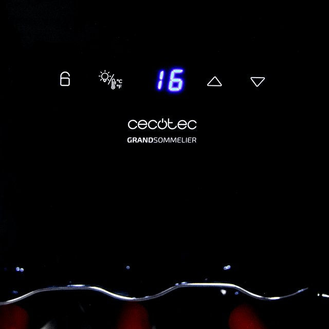 Vinoteca  Cecotec Bolero Grandsommelier 1550 Coolcrystal Bodega Para 15 Botellas