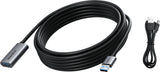 Vision Cable Alargador Usb Usb Tipo A (H) A Usb Tipo A (M) Usb 3.0 5 M Negro