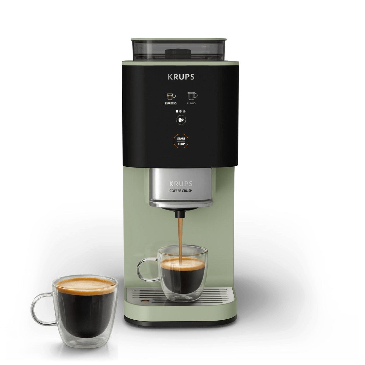 Krups Coffee Crush Coffee Maker Sa401le0, Black Green
