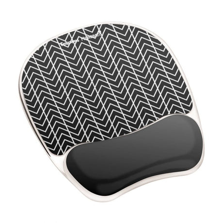 EAN 0043859740680 - Fellowes 9653401 alfombrilla para ratón Negro, Blanco imagen 1