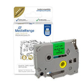 Mediarange Schriftbandkassette 12mm Schw Verde Brojoher Tz-731 Tze-731 8m
