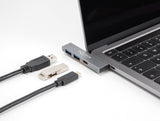 Delock 3 Port Slim Usb Hub Con Usb Tipo-C A 1 X Usb 5 Gbps Usb Tipo-C