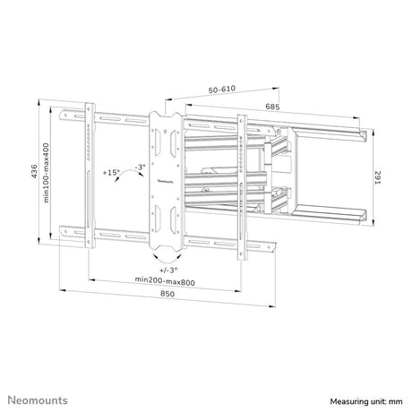 EAN 8717371448905 - Neomounts WL40S-850BL18 soporte para TV 2,18 m (86") Negro imagen 20