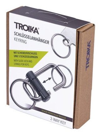 Troika Schlüsselanhänger 2-Way Key Negro