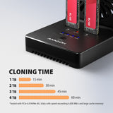 Stacja Dokujaca I Klonujaca Adsa-M2c22 Usb-C 2xnvme /Sata M.2 20gbps