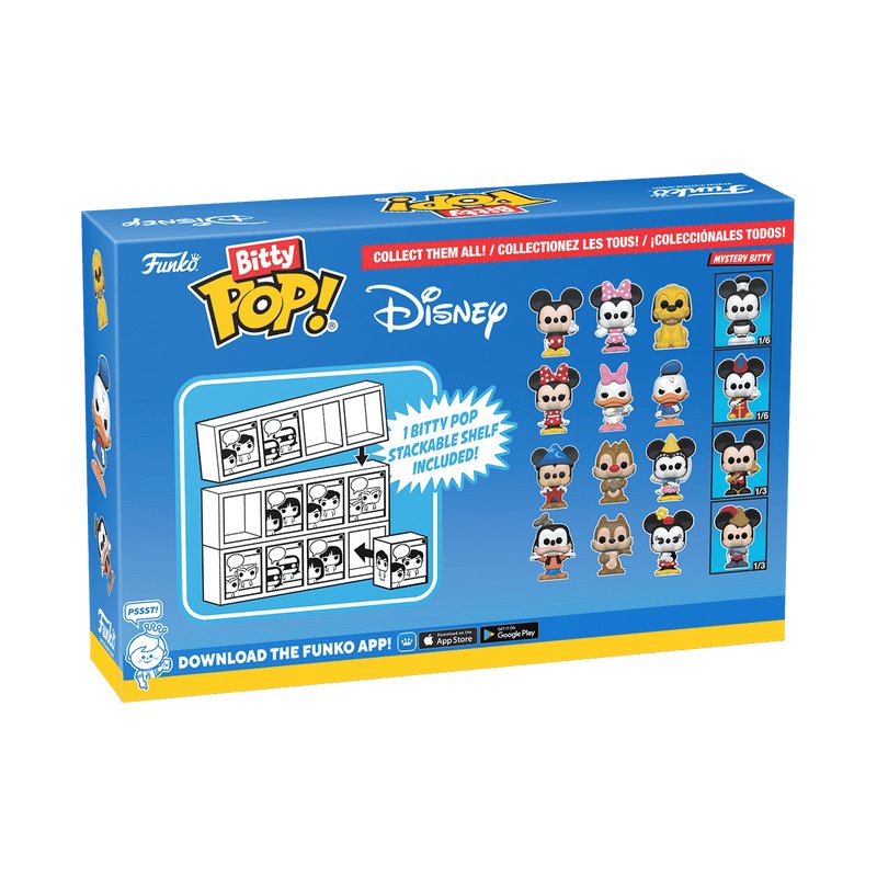 Blister 4 Figuras Bitty Pop Disney Minnie