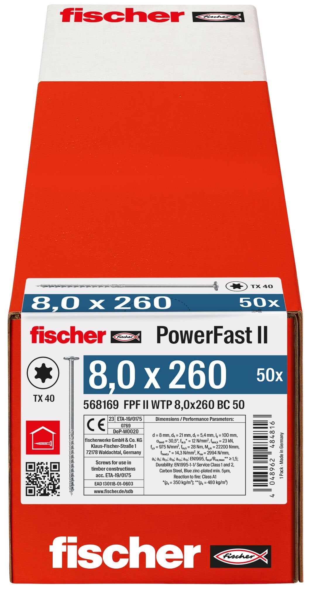 EAN 4048962484816 - Fischer 568169 tornillo/tuerca 50 pieza(s) imagen 3