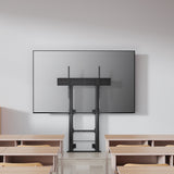 Aisens Soporte Suelo Con Manivela Y Fijacion A Pared, Tv 120kg De 60-100, Negro
