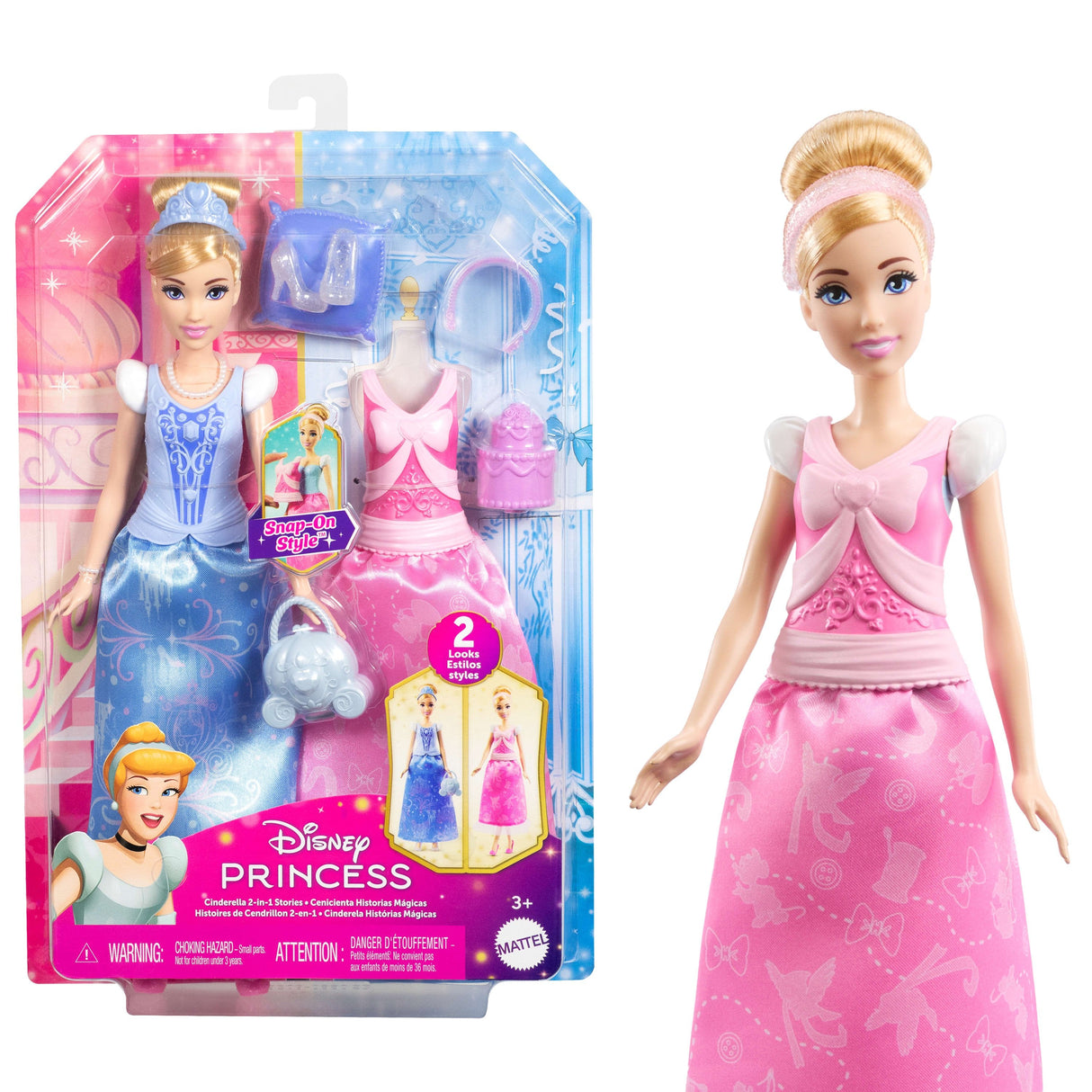 Muñeca Mattel Disney Princess Fashion Storytelling Cenicienta   Jcr95