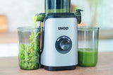 Exprimidor Sam De Lento Desollosado, Plata/Negro, 200 Vatios, Recipiente De Jugo 1 Litro 78275