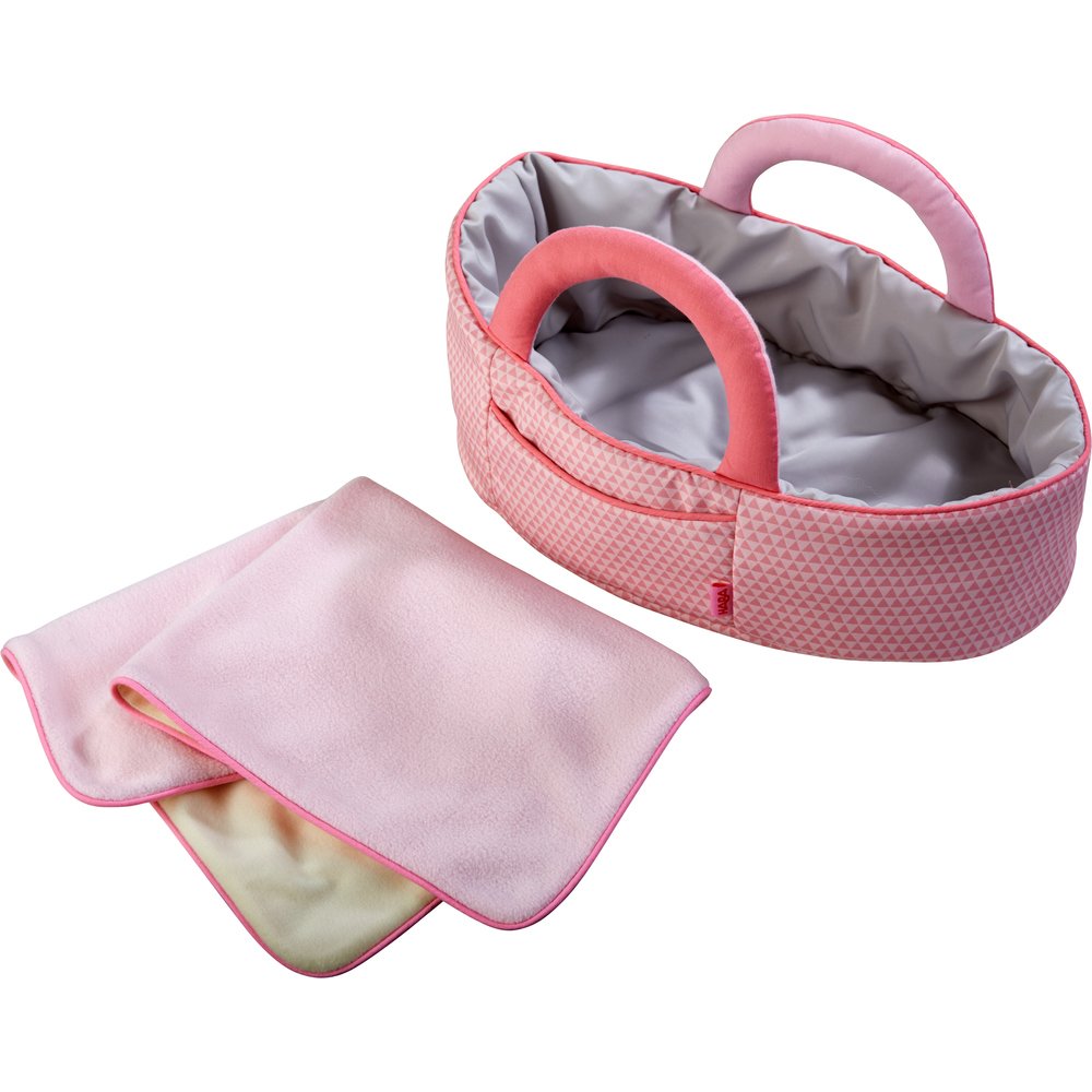 Haba Bolso Porta Muñecas Rosa Rojo, Accesorios Para Muñecas Rosa/Gris 305072