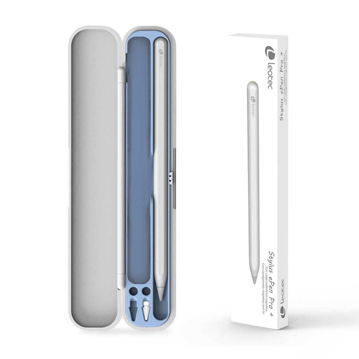 Lápiz Electrónico Leotec Lestp03w Stylus Epen Pro+ Para Ipad Y Ipad Pro Blanco