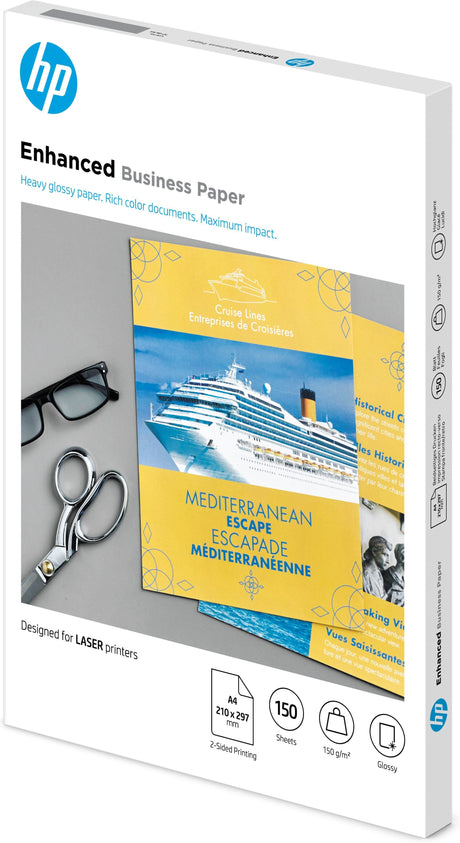 EAN 0884962310632 - HP Professional Glossy Laser Paper 150 gsm-150 sht/A4/210 x 297 mm papel para impresora de inyección de t imagen 2