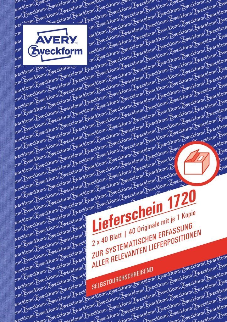 Avery Zweckform Lieferschein - 40 Hoja - A5 (148 X 210 Mm)
