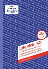 Avery Zweckform Lieferschein - 40 Hoja - A5 (148 X 210 Mm)