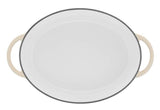 Tefal Ovaler Bräter Aus Lov Gusseisen Ø 34cm (Beige, Mit Deckel, 7,2 Liter) E25906