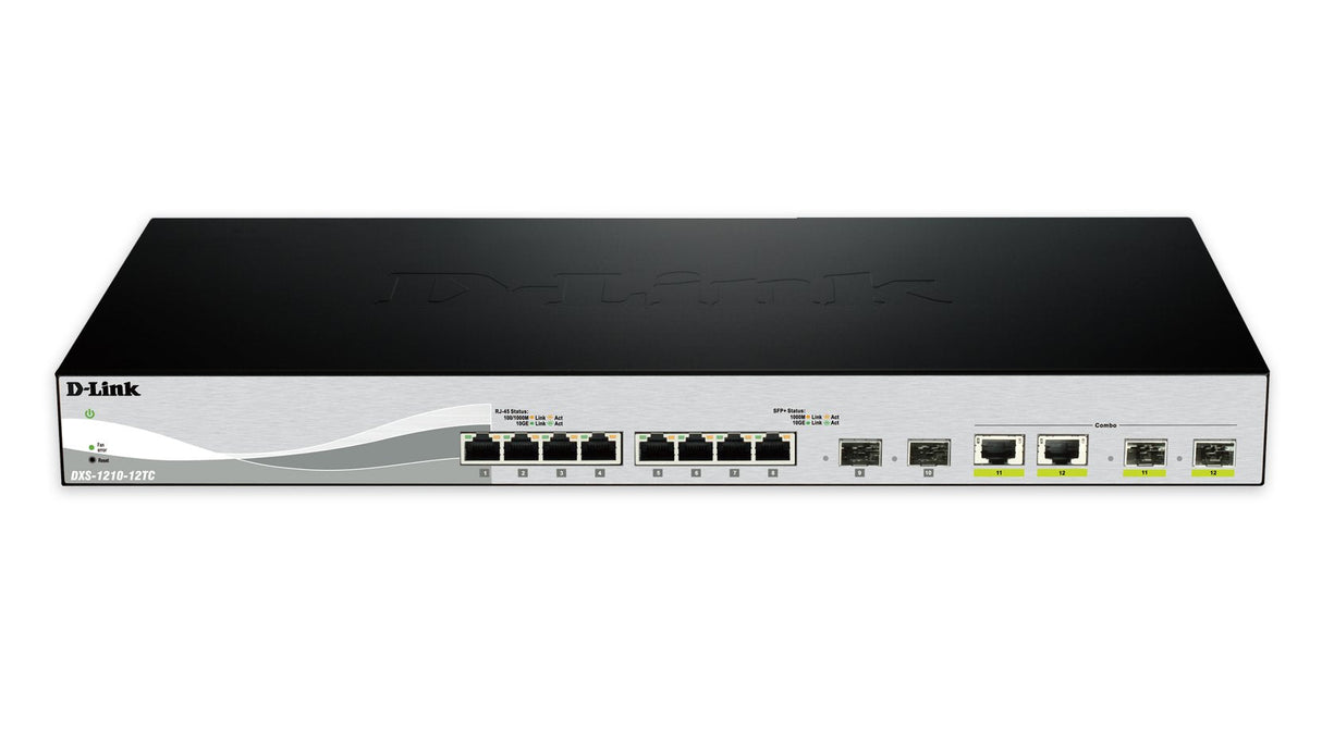 12 Port Smart Managed Switch Including 10x10 Sfp+ Ports & 2 X Combo 10gbase-T/Sfp+ Uplink Ports- 10 X 10g Sfp+ Ports- 2 X 10gbase-T/Sfp+ Combo Auto-Negotiating Ports- Switching Capacity 240 Gbps- Advance Power Saving Features Half-/Full-Dup