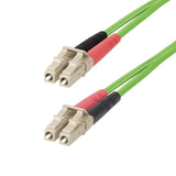 Startech.Com Cable De Fibra Óptica Lc A Lc [Upc] Om5 Multimodo 2m - Dúplex 50/125?M Lommf Tipo Cremallera Vcsel 40g/100g - No Sensible A Los Dobleces - Low Insertion Loss - Lszh