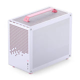 Jonsplus Z20 Micro-Atx Gehäuse, Mit Tragegriff - Blanco/Rosa