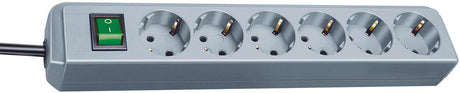 EAN 4007123251742 - Brennenstuhl Eco base múltiple 1,5 m 6 salidas AC Gris imagen 1
