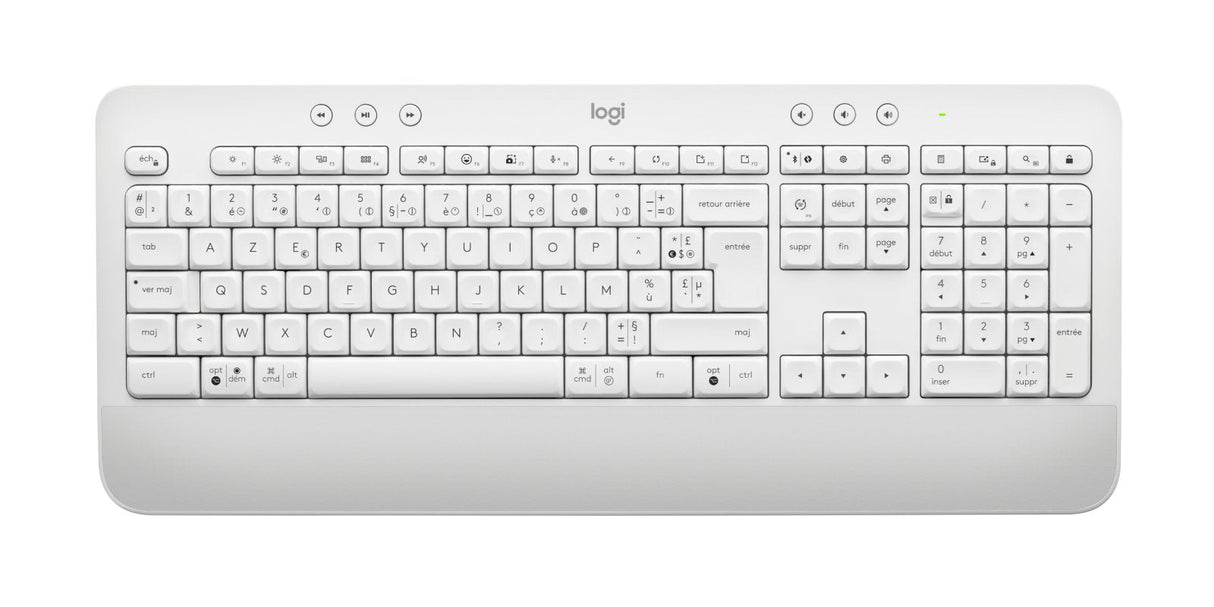 Logitech Signature Mk650 Combo For Business Juego De Teclado Y Ratón Inalámbrico Bluetooth Le Azerty Francés Blanco Hueso