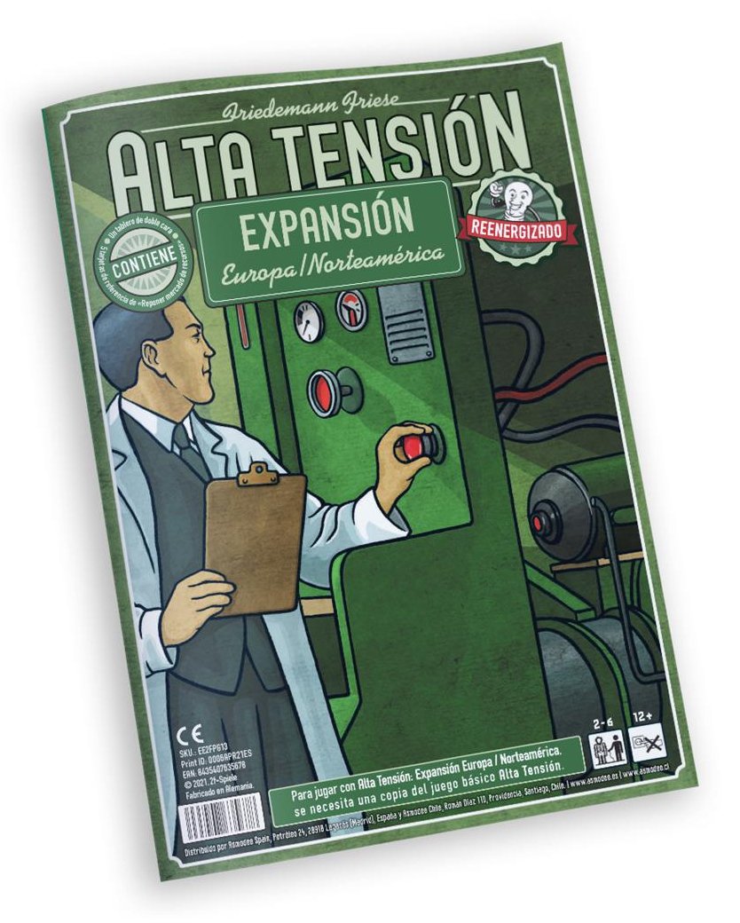 Juego De Mesa Alta Tension Expansion Europa Y Norteamerica Pegi 12