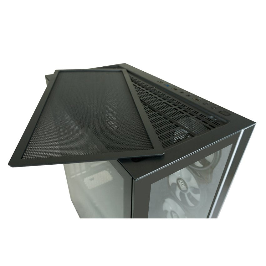 Caja Pc Lc-Power Midi Gaming 808b-On Skylla_x  +. 4 Ventilador