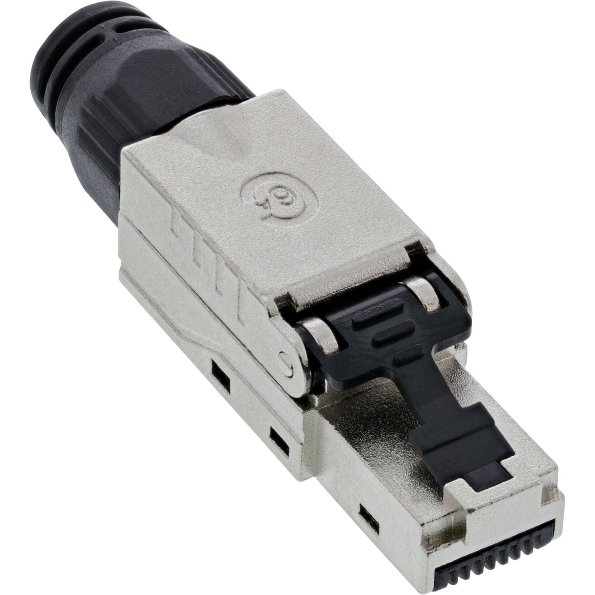 Enchufe Inline Rj45 Cat.6a 500mhz, Instalable En Campo, Blindado, Con Tapa Roscada