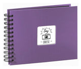Hama  Fine Art  Spiral Purple 24x17 50 Black Pages 94881