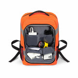 Mochila  Dicota P20471-18 De Senderismo Negro, Gris, Naranja Tereftalato De Polietileno Reciclado (Rpet)