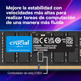 EAN 649528940643 - Crucial CT2K16G64C52CS5 módulo de memoria 32 GB 2 x 16 GB DDR5 6400 MT/s 262-pin SO-DIMM imagen 4
