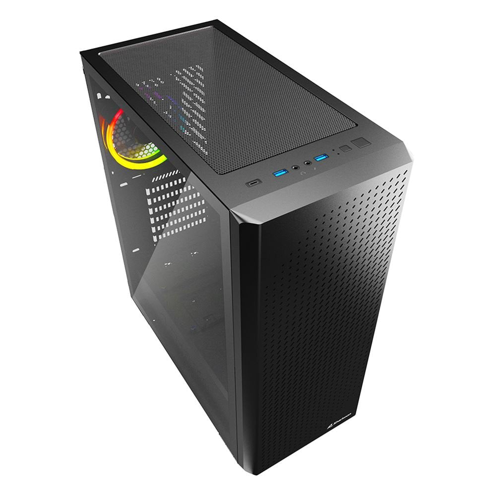Caja Pc Sharkoon Atx Midi Vs9 Rgb Negra 4044951039111