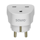 EAN 5901986049074 - Savio AP-02 adaptador e inversor de corriente Universal 3250 W Blanco imagen 1