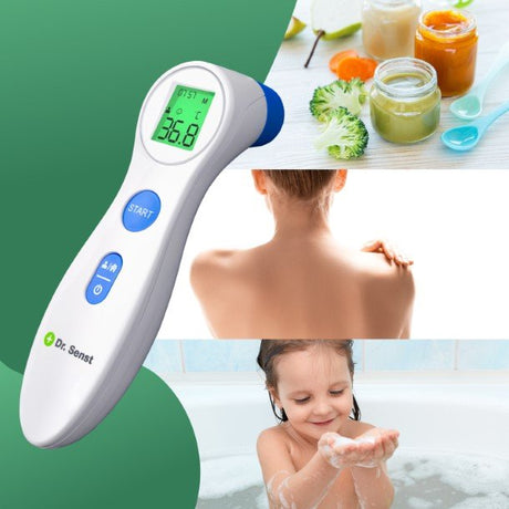 EAN 4250175854120 - Dr. Senst DET-306 Termómetro con sensor remoto Azul, Blanco Frente Botones imagen 4