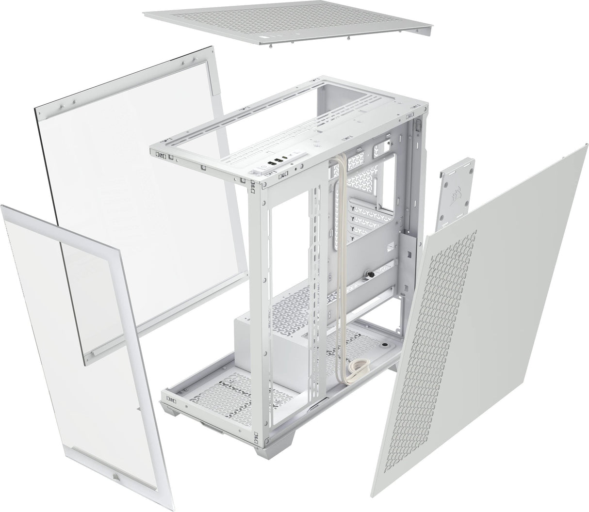 Caja Pc Corsair 3500x  Cristal Templado Cc-9011277-Ww Blanca