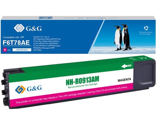 G&G Tintencartucho Compatible Hp 913a F6t78ae Magenta