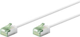 Goobay Cable De Conexión Ultraflexible Cat.8.1 Delgado, U/Ftp Blanco, 1 Metro, Conector Extracorto 74360