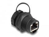 Delock 87246 Acoplador Rj45 Cat.6a Con Tapa De Sellado Ip67 Resistente Al Polvo Y Al Agua