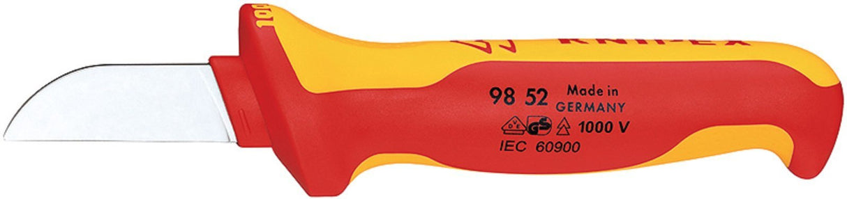 Knipex 98 52 Cúter Cuchillo De Hoja Fija Naranja, Rojo