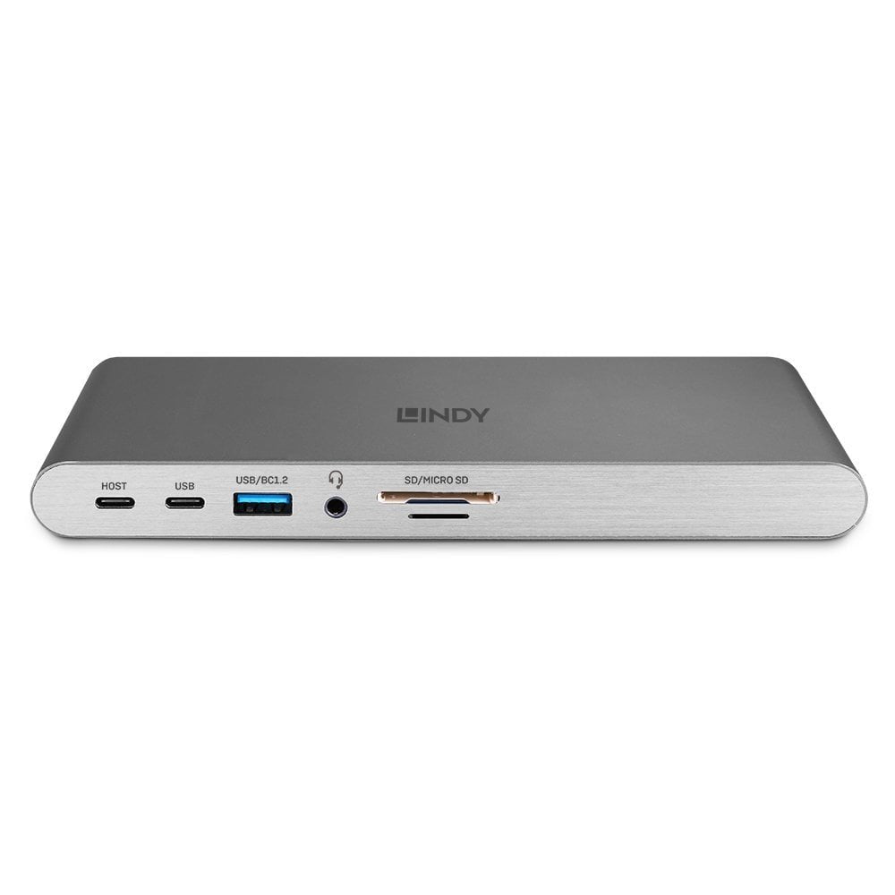 EAN 4002888433495 - Lindy 43349 base para portátil y replicador de puertos Alámbrico USB 3.2 Gen 1 (3.1 Gen 1) Type-C Plata imagen 5