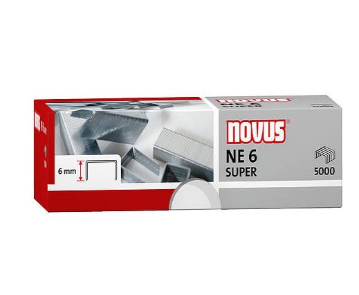 Novus Grapas Ne 6 Super Para Grapadoras Eléctricas Caja -5000u-