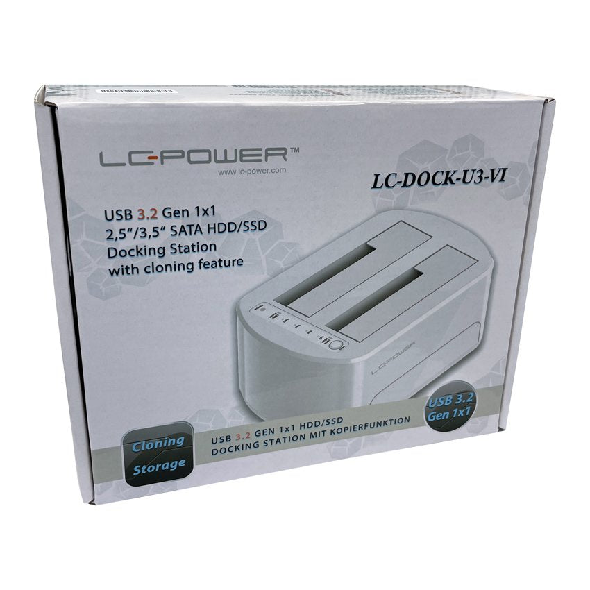 Lc-Power Lc-Dock-U3-Vi Usb3.2 1xhdd/Ssd Docking 2,5/3,5 Whit Retail
